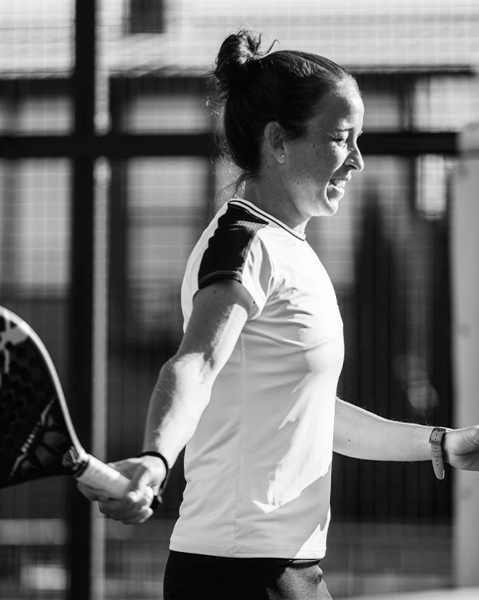 Patty Llaguno padelracket, hon spelar med Siux Trilogy 2 Control under säsongen 2023. Ett racket med mycket kontroll och distinkt bollträff.