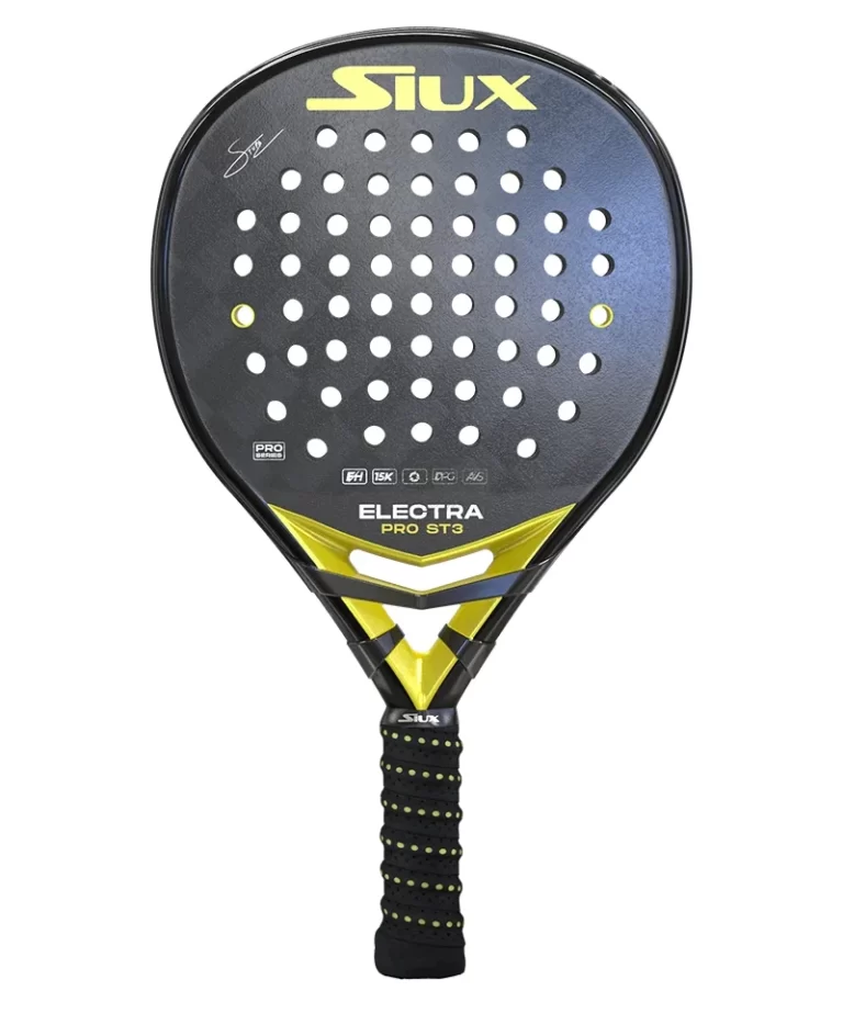 Siux Electra ST3 Pro tillhör de toppvalen bland padelracket för herrar enligt oss. Det är mångsidigt och gör sig starkt över hela banan.